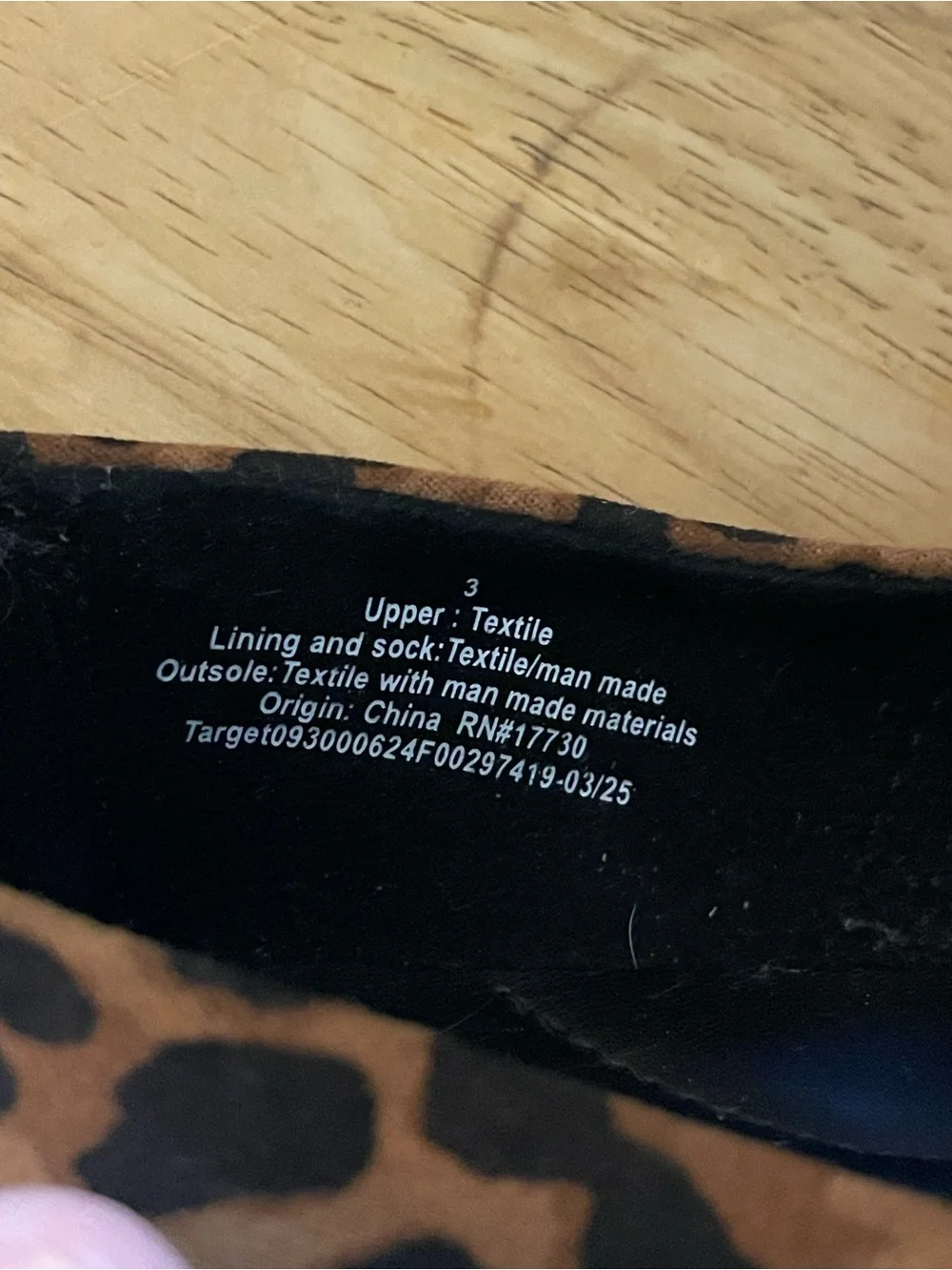 Youth Art Class Bronwyn Mary Jane ballet flat shoe black brown animal print 3
